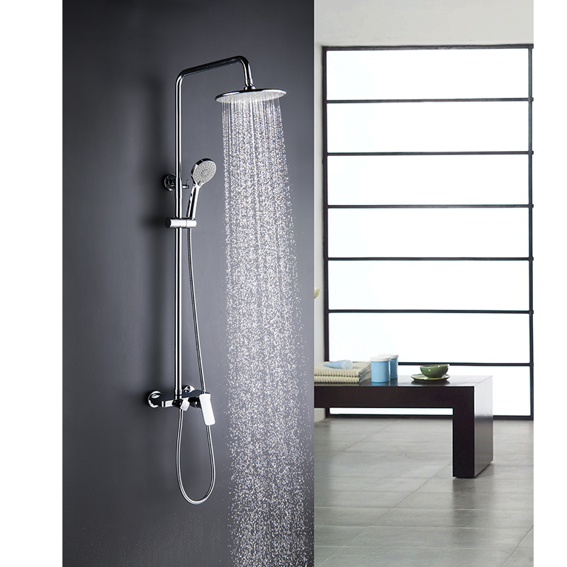 3 Functions Chrome Matt Black Bathroom Shower Bar Shower Column